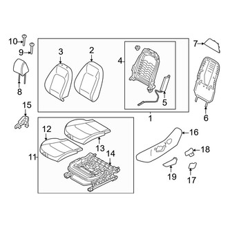 Kia OE - Front Left Seat Back Assembly