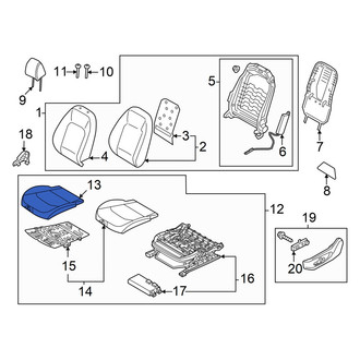 Kia OE - Front Left Seat Cover