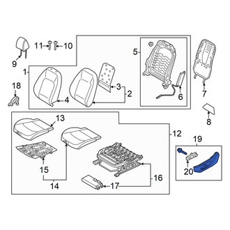 Kia OE - Front Left Outer Seat Trim Panel