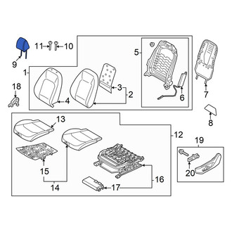 Kia OE - Front Right Headrest