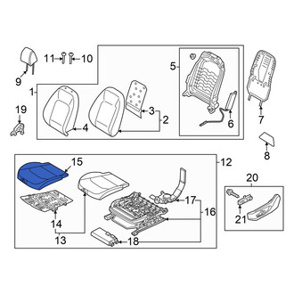 Kia OE - Front Left Seat Cover