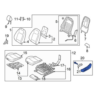 Kia OE - Front Left Outer Seat Trim Panel