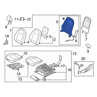 Kia OE - Front Left Seat Back Frame