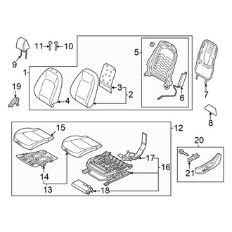 Kia OE - Front Left Seat Back Assembly