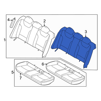 Kia OE - Rear Seat Back Cushion Cover