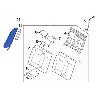 Kia OE - Rear Right Seat Back Bolster Assembly