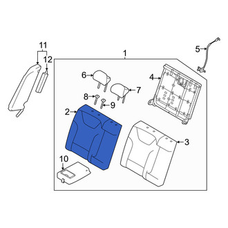 Kia OE - Rear Right Seat Back Cushion