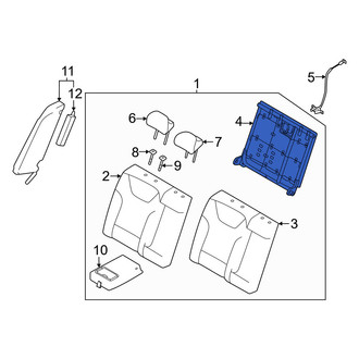 Kia OE - Rear Right Seat Back Frame