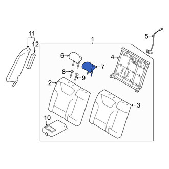 Kia OE - Rear Right Inner Headrest