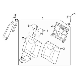 Kia OE - Rear Right Seat Back Assembly