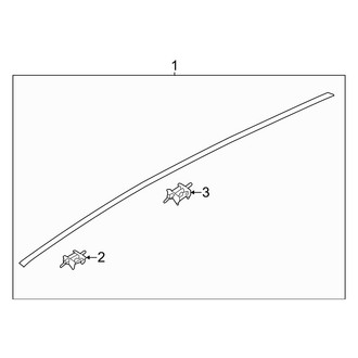 Kia OE - Roof - Exterior Trim (W/O Sunroof), (EX / GT-Line / LX / LXS)