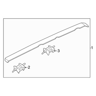 Kia OE - Roof - Exterior Trim (With Sunroof), (GT-Line / GT-Line Turbo)
