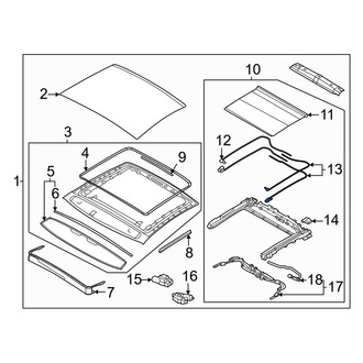 Kia OE - Lower Sunroof Cable