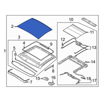 Kia OE - Rear Sunroof Glass
