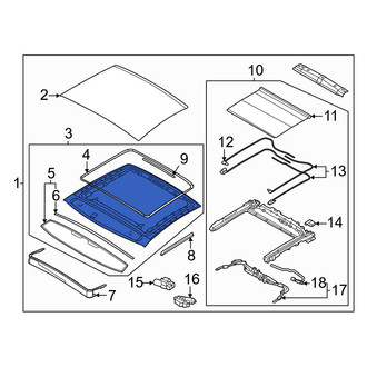 Kia OE - Sunroof Frame