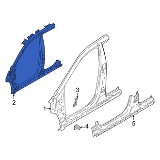 Kia OE - Left Body A-Pillar Reinforcement