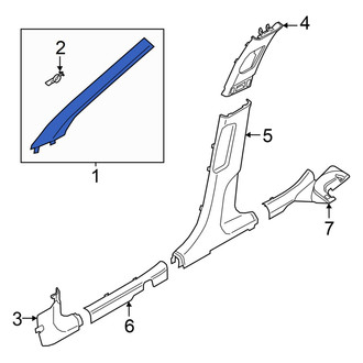 Kia OE - Left Body A-Pillar Trim Panel