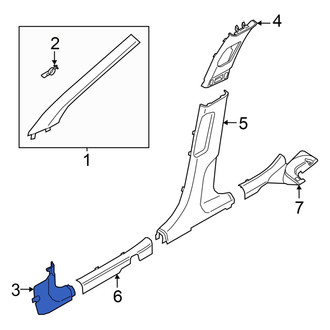 Kia OE - Left Kick Panel Trim