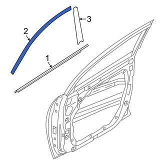 Kia OE - Front Left Upper Door Molding