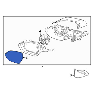 Kia OE - Front Left Door Mirror Glass