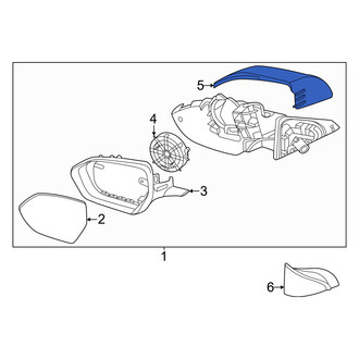 Kia OE - Front Right Outer Door Mirror Cover