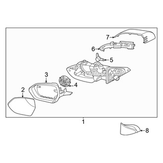 Kia OE - Front Door - Outside Mirrors (With Signal Lamp), (GT-Line / GT-Line Turbo)