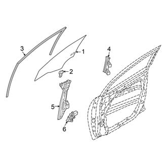 Kia OE - Front Door - Glass & Hardware