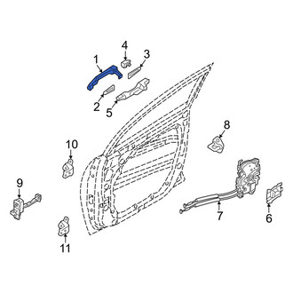 Kia OE - Front Left Outer Exterior Door Handle