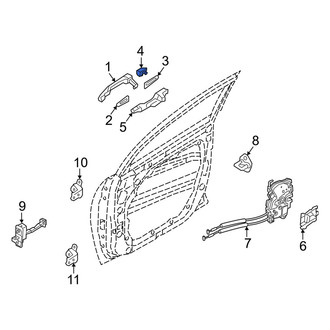 Kia OE - Front Left Exterior Door Handle Cover