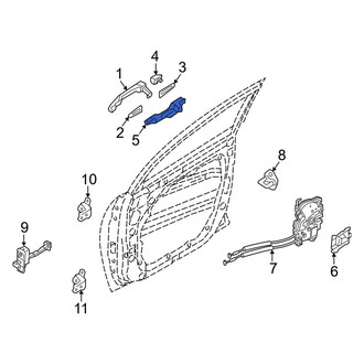 Kia OE - Front Left Exterior Door Handle Base
