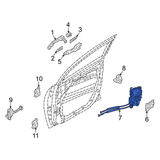 Kia OE - Front Left Door Latch Assembly