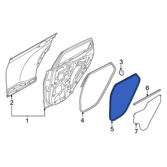 Kia OE - Rear Left Inner Door Seal