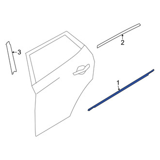 Kia OE - Rear Left Upper Door Belt Molding