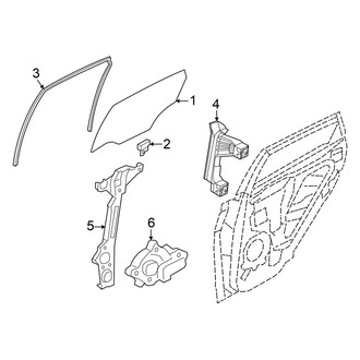 Kia OE - Rear Door - Glass & Hardware