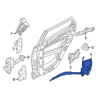 Kia OE - Rear Left Door Latch Assembly