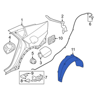 Kia OE - Rear Left Quarter Panel Splash Shield