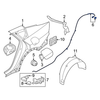 Kia OE - Rear Fuel Filler Door Release Cable
