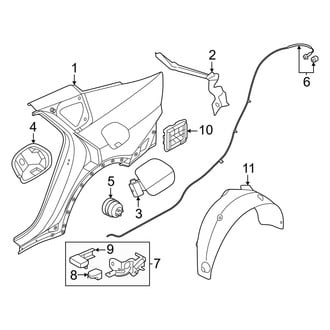 Kia OE - Quarter Panel & Components (EX / GT-Line / GT-Line Turbo / LX / LXS)