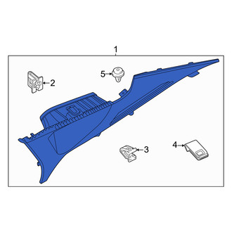 Kia OE - Rear Left Interior Quarter Panel Trim Panel