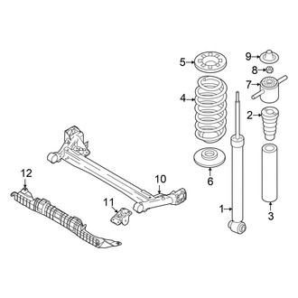 Kia OE - Rear Suspension - Suspension Components (Torsion Axle)
