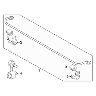 Kia OE - Rear Suspension - Stabilizer Bar & Components (Multi-Link), (EX / GT-Line / GT-Line Turbo / LX / LXS)