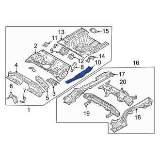 Kia OE - Rear Outer Floor Pan Reinforcement