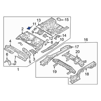 Kia OE - Rear Inner Child Restraint Anchor Plate