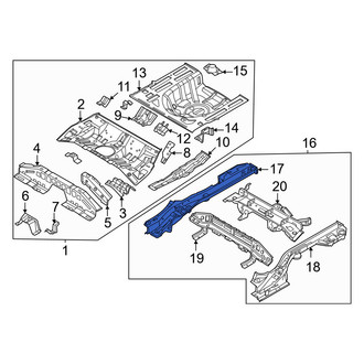 Kia OE - Rear Right Frame Side Member