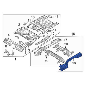 Kia OE - Rear Left Frame Side Member