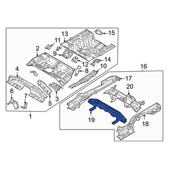 Kia OE - Rear Frame Side Member Crossmember