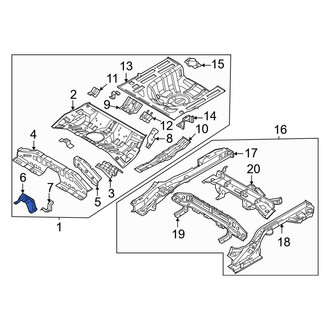 Kia OE - Rear Center Floor Pan Crossmember