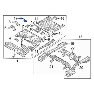 Kia OE - Rear Seat Track Reinforcement Bracket