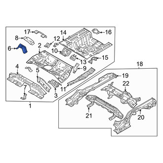 Kia OE - Rear Center Floor Pan Crossmember