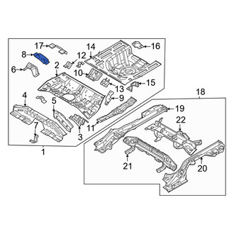 Kia OE - Rear Left Seat Belt Reinforcement